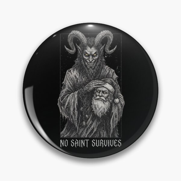 Item preview, Krampus and Santa Vintage Gothic Horror – No Saint Survives designed and sold by SidTastic .