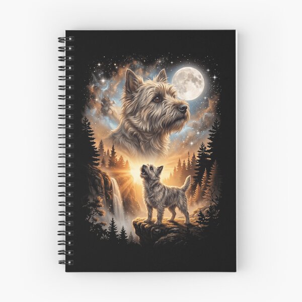 Item preview, Cairn Terrier Howling Moon Art Dog Mom Dad Lover designed and sold by dian-rody-crest.