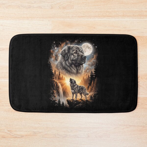 Item preview, Caucasian Shepherd Dog Howling Moon Art Dog Mom Dad Lover designed and sold by dian-rody-crest.