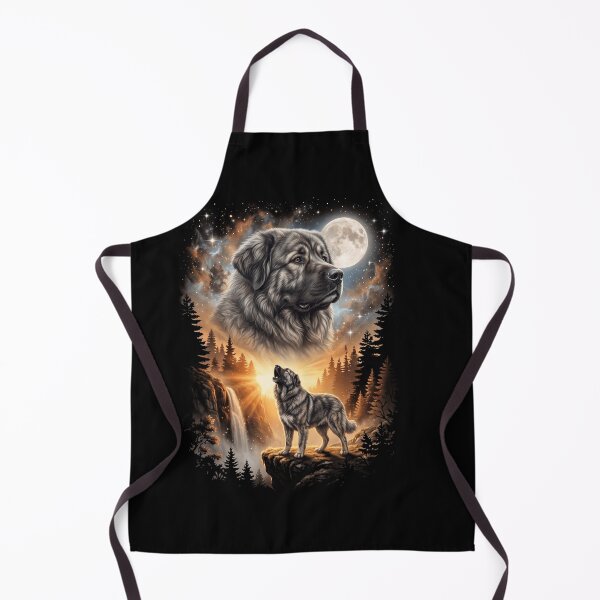 Item preview, Caucasian Shepherd Dog Howling Moon Art Dog Mom Dad Lover designed and sold by dian-rody-crest.