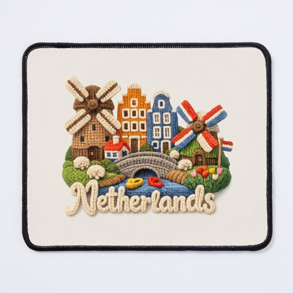 Item preview, Knitted Netherlands Landmark | Handmade Yarn Knit Travel Souvenir designed and sold by Moons Studio.