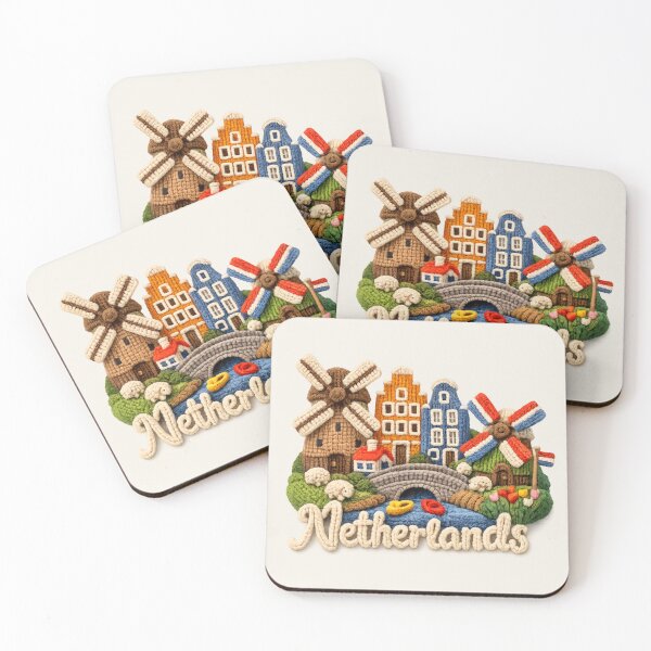 Item preview, Knitted Netherlands Landmark | Handmade Yarn Knit Travel Souvenir designed and sold by Moons Studio.