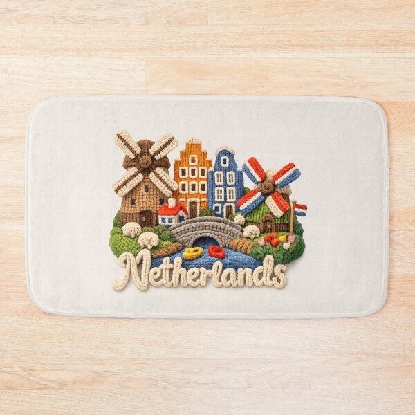 Item preview, Knitted Netherlands Landmark | Handmade Yarn Knit Travel Souvenir designed and sold by Moons Studio.