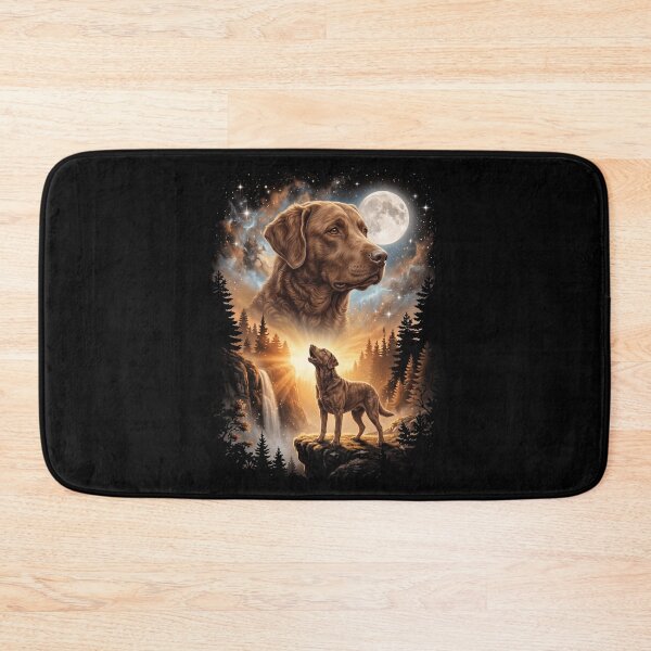 Item preview, Chesapeake Bay Retriever Howling Moon Art Dog Mom Dad Lover designed and sold by dian-rody-crest.