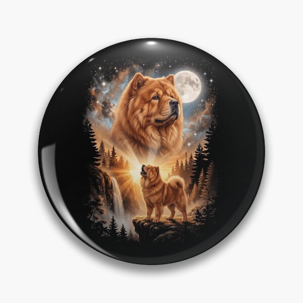 Item preview, Chow Chow Howling Moon Art Dog Mom Dad Lover designed and sold by dian-rody-crest.