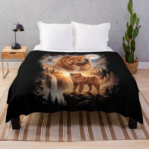Item preview, Chow Chow Howling Moon Art Dog Mom Dad Lover designed and sold by dian-rody-crest.