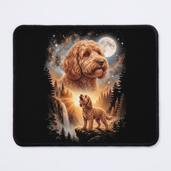 Item preview, Cockapoo Howling Moon Art Dog Mom Dad Lover designed and sold by dian-rody-crest.