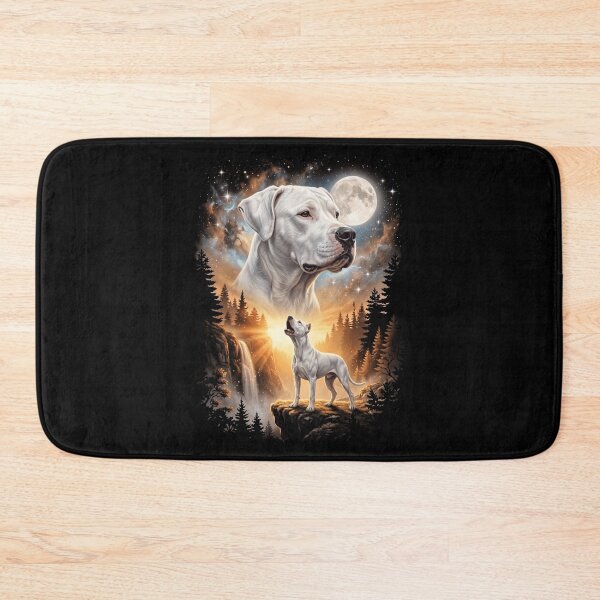 Item preview, Dogo Argentino Howling Moon Art Dog Mom Dad Lover designed and sold by dian-rody-crest.