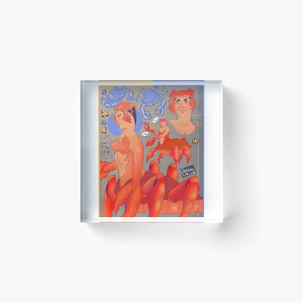 Item preview, Crab woman print designed and sold by *☆ChristinaBaltouShop*☆.