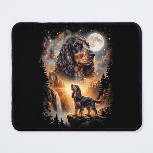 Item preview, English Cocker Spaniel Howling Moon Art Dog Mom Dad Lover designed and sold by dian-rody-crest.