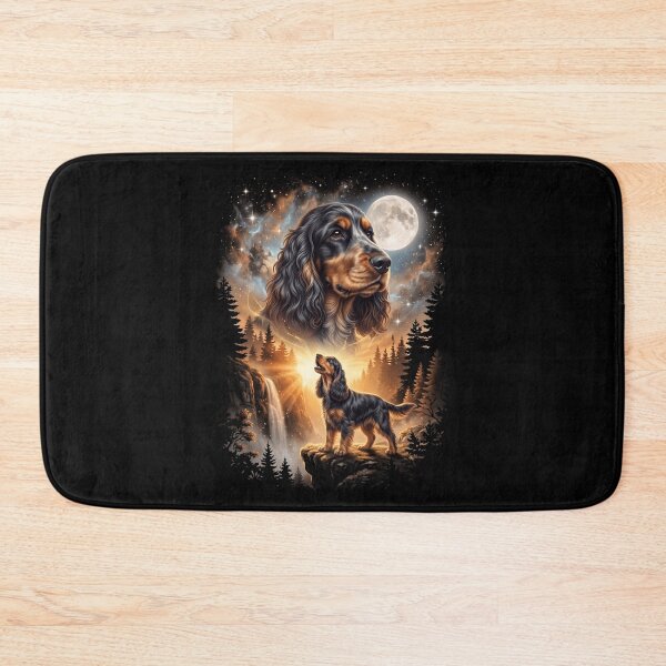Item preview, English Cocker Spaniel Howling Moon Art Dog Mom Dad Lover designed and sold by dian-rody-crest.