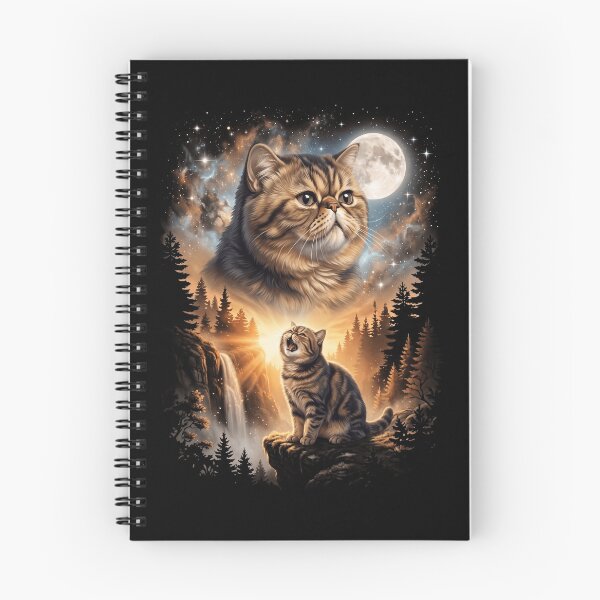 Item preview, Exotic Shorthair Howling Moon Art Cat Mom Dad Lover designed and sold by dian-rody-crest.