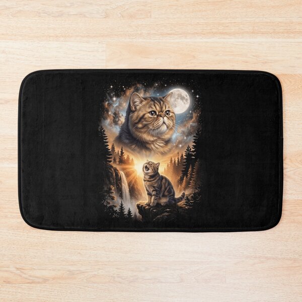 Item preview, Exotic Shorthair Howling Moon Art Cat Mom Dad Lover designed and sold by dian-rody-crest.
