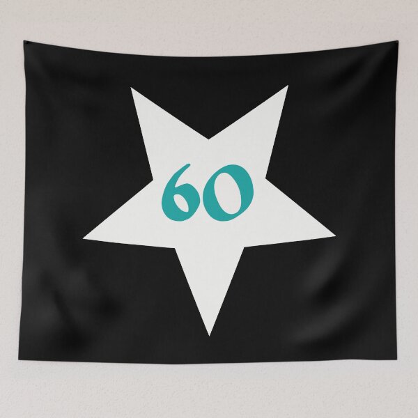 Item preview, 60 star silhouette, 60th birthday, present 60th designed and sold by Kirei-Lily.