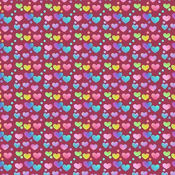 Artwork thumbnail, Textured Gradient Hearts on Raspberry by JaygiesDesign