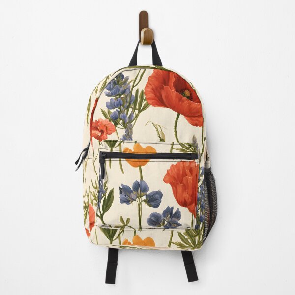 Item preview, Wildflower Meadow Botanical Pattern – Vintage Poppies, Anemones & Lupines Floral Design designed and sold by KAM-KAM-STORE.