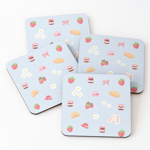 Item preview, Strawberry Picnic Doodles designed and sold by Mohu Store.