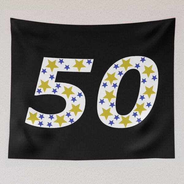 Item preview, 50.BD star pattern, anniversary 50, birthday 50 designed and sold by Kirei-Lily.