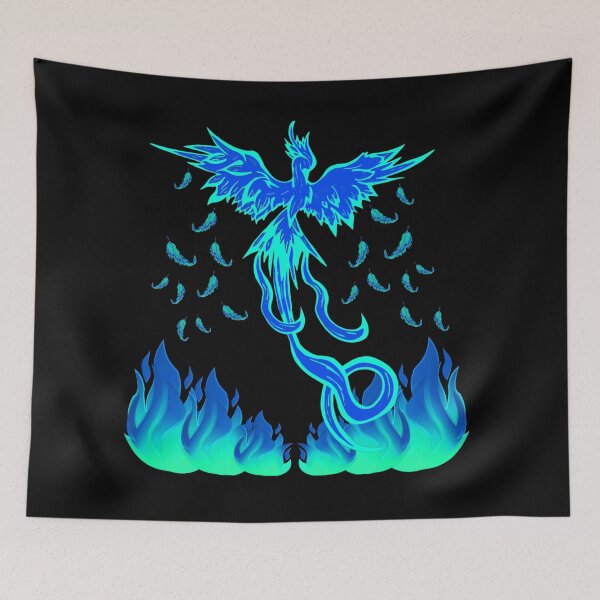 Item preview, Firebird with Flames V1, great flame patterns, best fantasy designs designed and sold by Kirei-Lily.