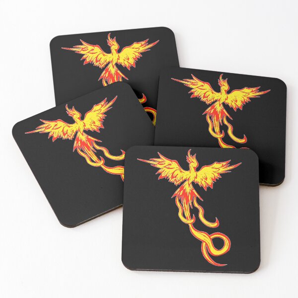 Item preview, flying fire creature sideways, fire bird designed and sold by Kirei-Lily.