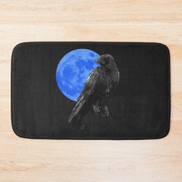 Item preview, Gothic moon with common raven, beautiful Halloween style, gothic raven motif designed and sold by Kirei-Lily.