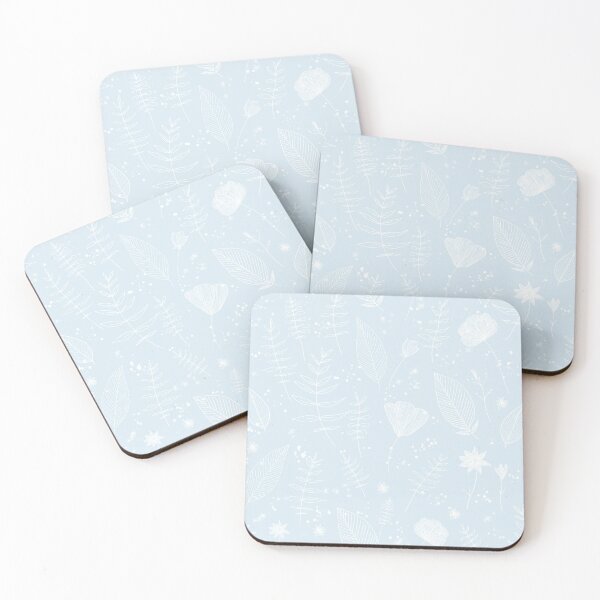 Item preview, Powder Blue Wildflower Line Art designed and sold by Little Wimbly.