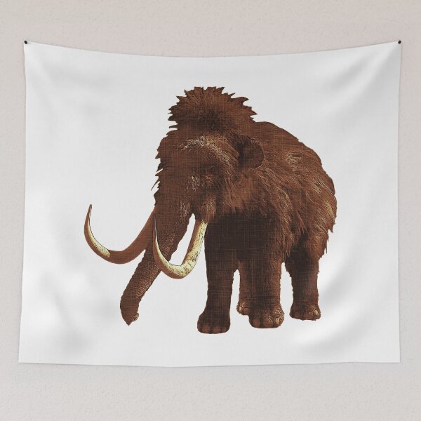 Item preview, Ice age animal mammothus primigenius, primeval motifs, animal designs for boys designed and sold by Kirei-Lily.
