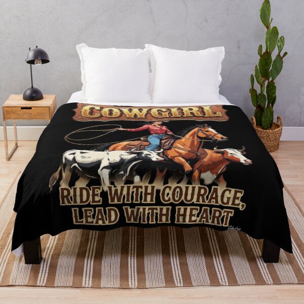 Item preview, COWGIRL: Ride With Courage, Lead With Heart. designed and sold by Gnarly360.