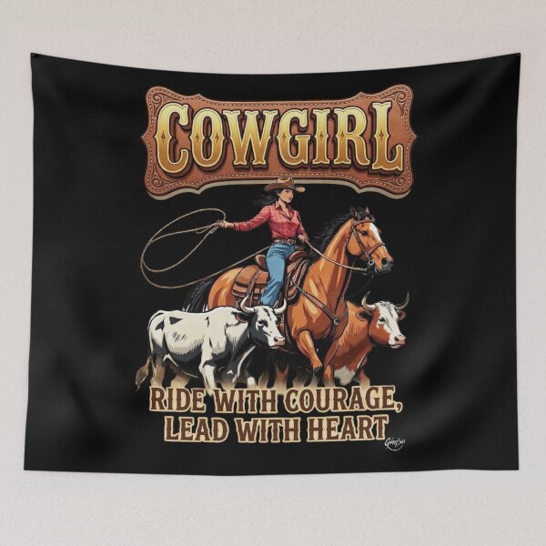 Item preview, COWGIRL: Ride With Courage, Lead With Heart.  designed and sold by Gnarly360.