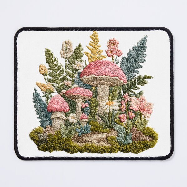 Item preview, Forest Mushroom Embroidery Flora designed and sold by filou designs.