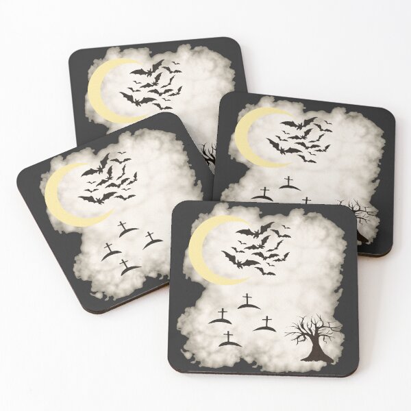 Item preview, Cemeteries, Foggy, Bats, Gothic Design designed and sold by Kirei-Lily.