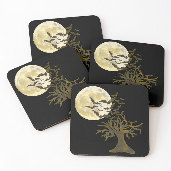 Item preview, trees, halloween outfit, gothic motif, moons    designed and sold by Kirei-Lily.