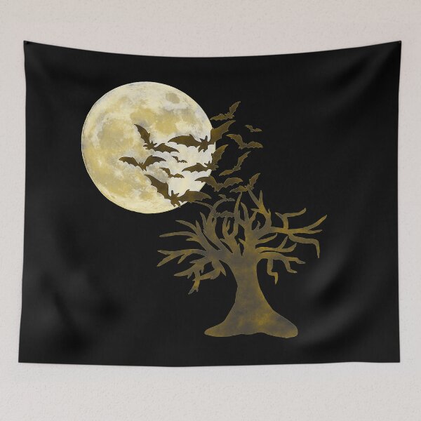 Item preview, trees, halloween outfit, gothic motif, moons    designed and sold by Kirei-Lily.