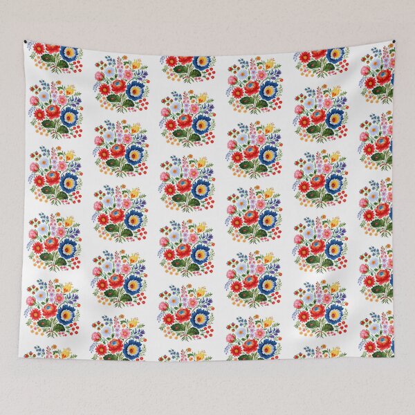 Item preview, Colorful Botanical Floral Bouquet – Vintage Wildflowers Illustration designed and sold by KAM-KAM-STORE.