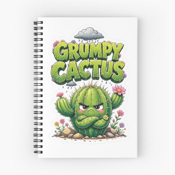 Item preview, Grumpy Cactus Funny Desert Sticker designed and sold by Imaginarium of Chaos falcon88 .