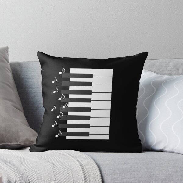 Artikelvorschau, Klaviertasten mit musiknoten, Klavierspieler, Musiker geschenke entworfen und verkauft von Kirei-Lily.