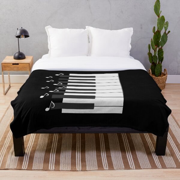 Item preview, Piano keys with music notes, piano player, musician gifts designed and sold by Kirei-Lily.