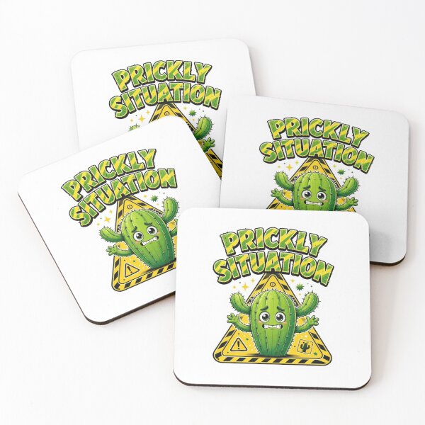 Item preview, Prickly Situation Funny Cactus Sticker designed and sold by Imaginarium of Chaos falcon88 .