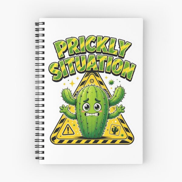 Item preview, Prickly Situation Funny Cactus Sticker designed and sold by Imaginarium of Chaos falcon88 .