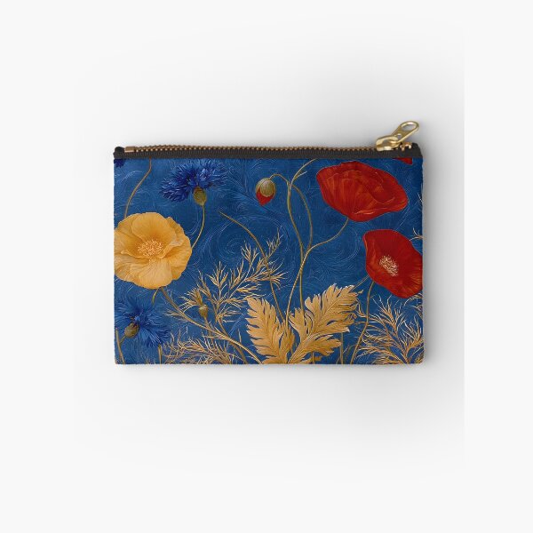 Item preview, Midnight Wildflowers – Elegant Poppies & Cornflowers Botanical Art designed and sold by KAM-KAM-STORE.