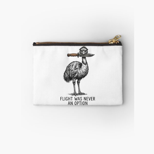 Item preview, Flight Was Never An Option Funny Emu Bird With Knife Meme designed and sold by raedattia.