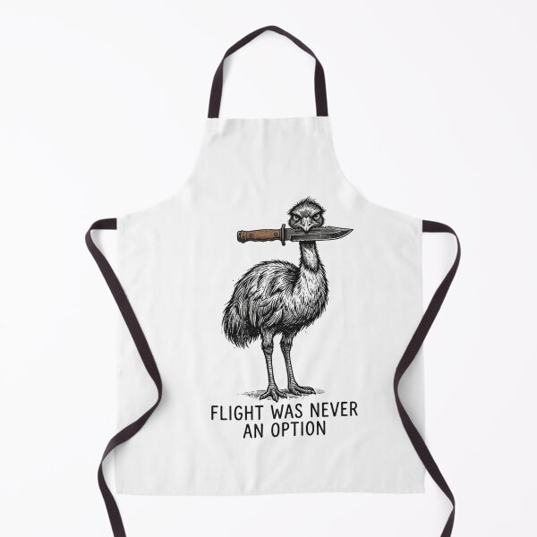 Item preview, Flight Was Never An Option Funny Emu Bird With Knife Meme designed and sold by raedattia.