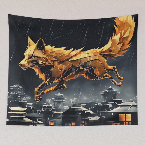 Item preview, Origami Kinetic Fox designed and sold by ONYX Pixee.