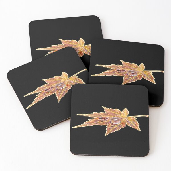 Item preview, Ant and droplet on Maple leaf designed and sold by lightrookiepk.