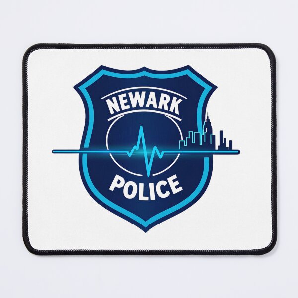 Item preview, Newark Police Heartbeat Badge T-Shirt, Cop Lover Gift, Thin Blue Line Graphic Tee designed and sold by pawsome purrfect.