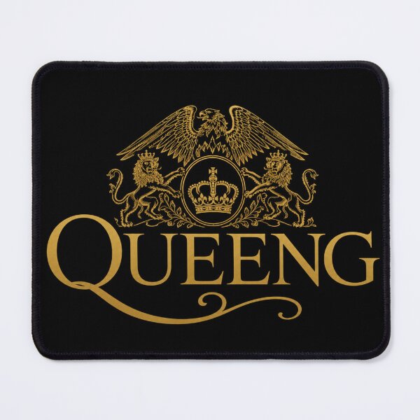 Item preview, Queeng Royal Crest Gold Vintage Parody designed and sold by lifrary365.