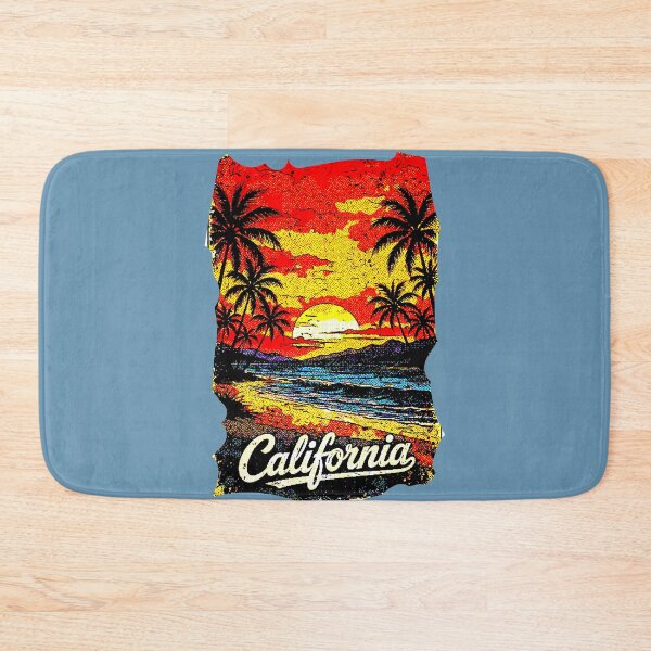 Item preview, California Beach Sunset | Vintage Retro Palm Tree Poster designed and sold by AstronautMerch.