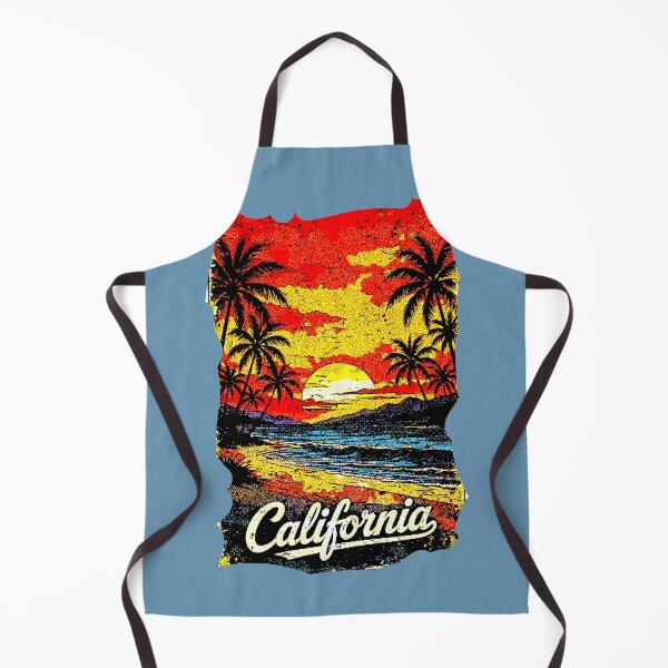 Item preview, California Beach Sunset | Vintage Retro Palm Tree Poster designed and sold by AstronautMerch.