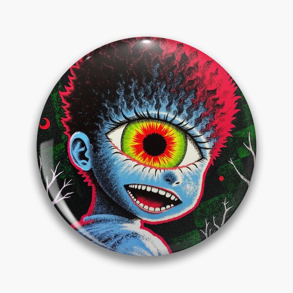 Item preview, Creepy Cute One Eyed Child Portrait | Gothic Grunge Character Illustration designed and sold by QQQueen.