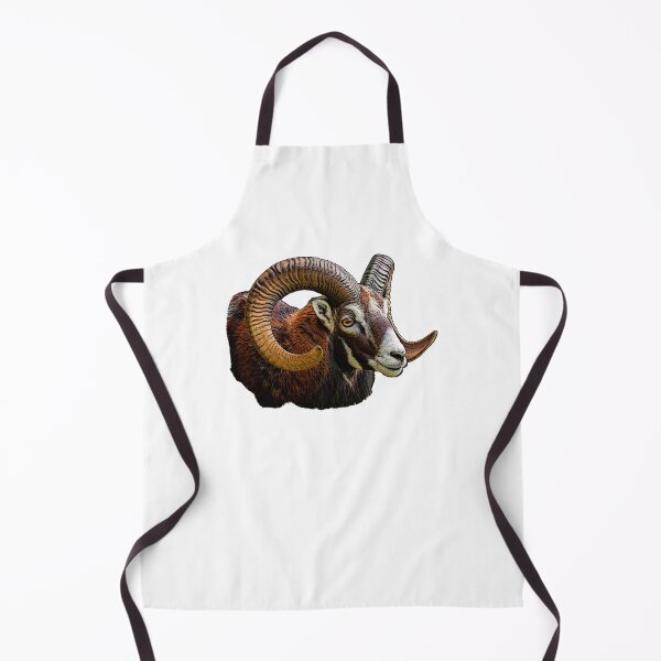 Item preview, Mouflon head, sheep head, wild sheep, animal shirts for men designed and sold by Kirei-Lily.